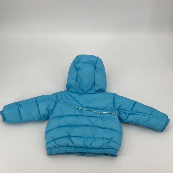 Columbia 18mo Girl’s Blue Reversible Winter Coat with Hood - Picture 12 of 12